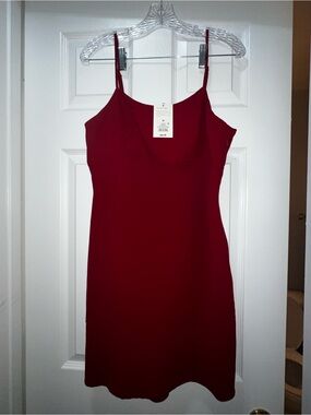 Target Red Spaghetti Strap Slip Dress